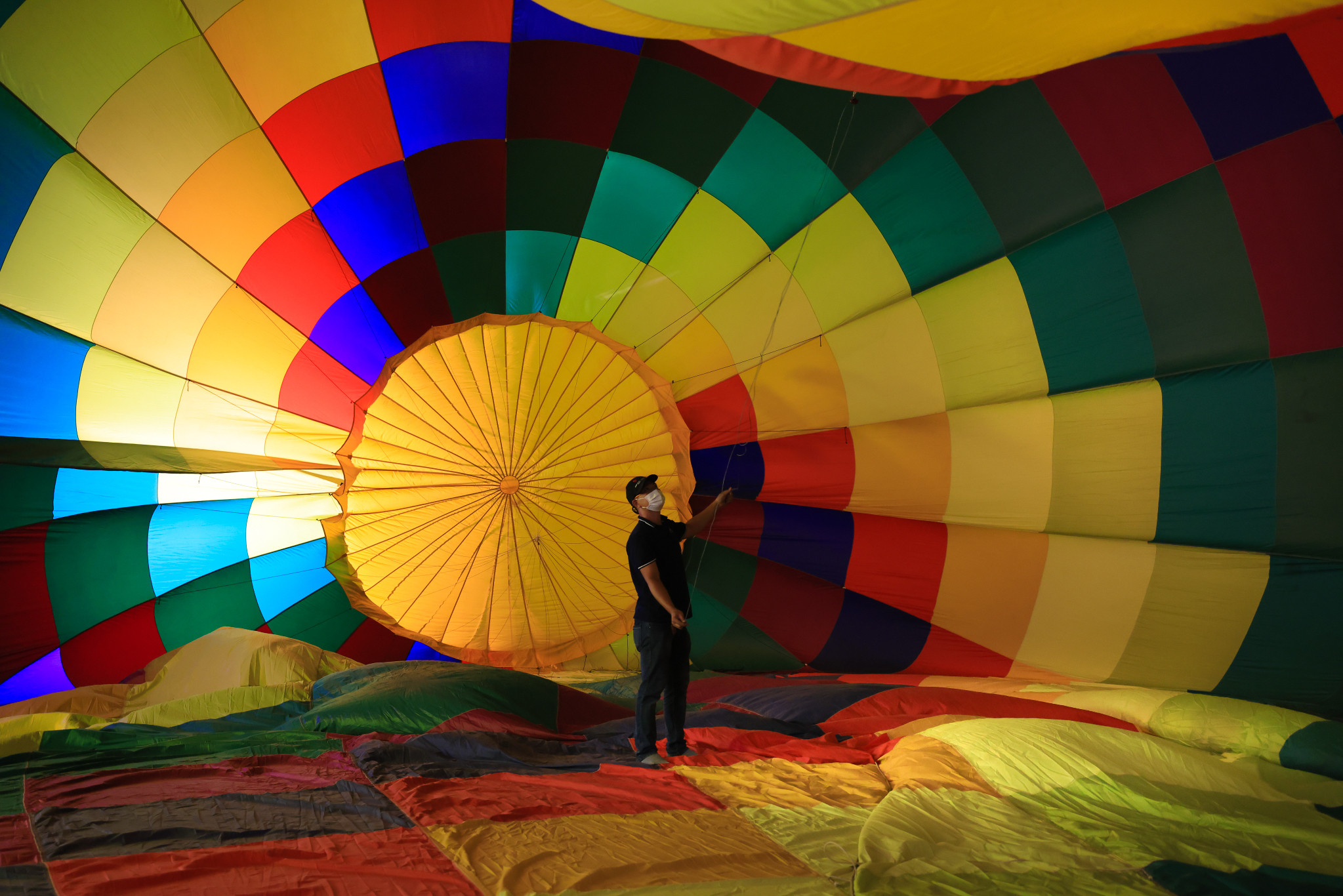inside hot air balloons